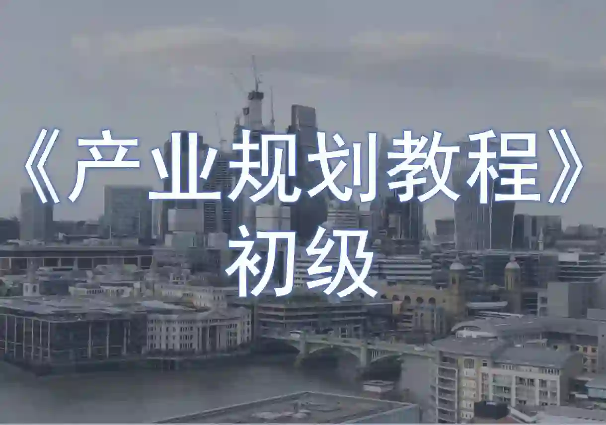 《产业规划教程》初级