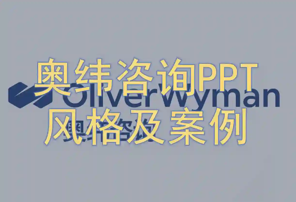 奥纬咨询PPT风格及案例